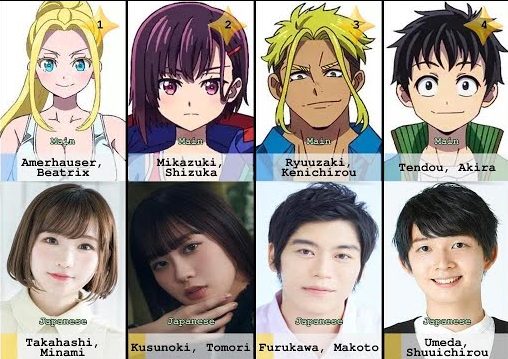 Para Seiyuu terkenal yang akan mengisi suara di anime Zom 100: Bucked List of Dead